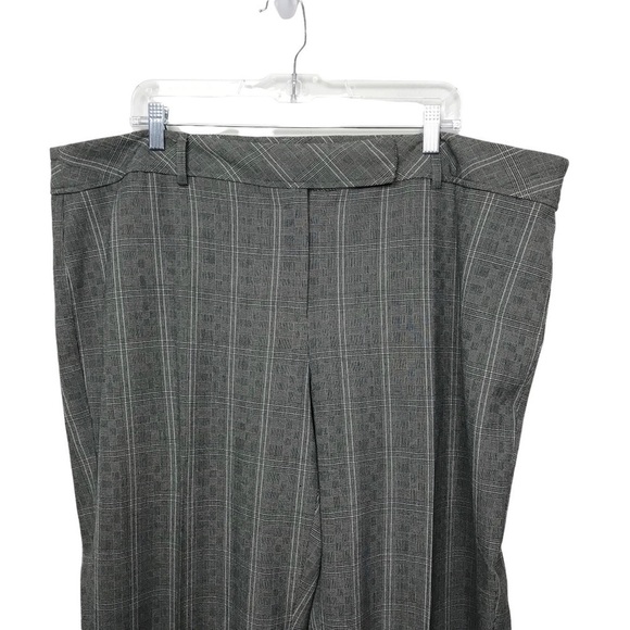 Emma James Gray Check Plaid Dress Pants Size 18W - Picture 3 of 11